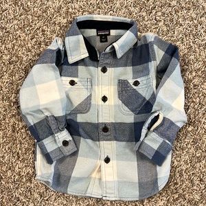 Patagonia Fjord Flannel - Blue/White - Toddler Boys 2T